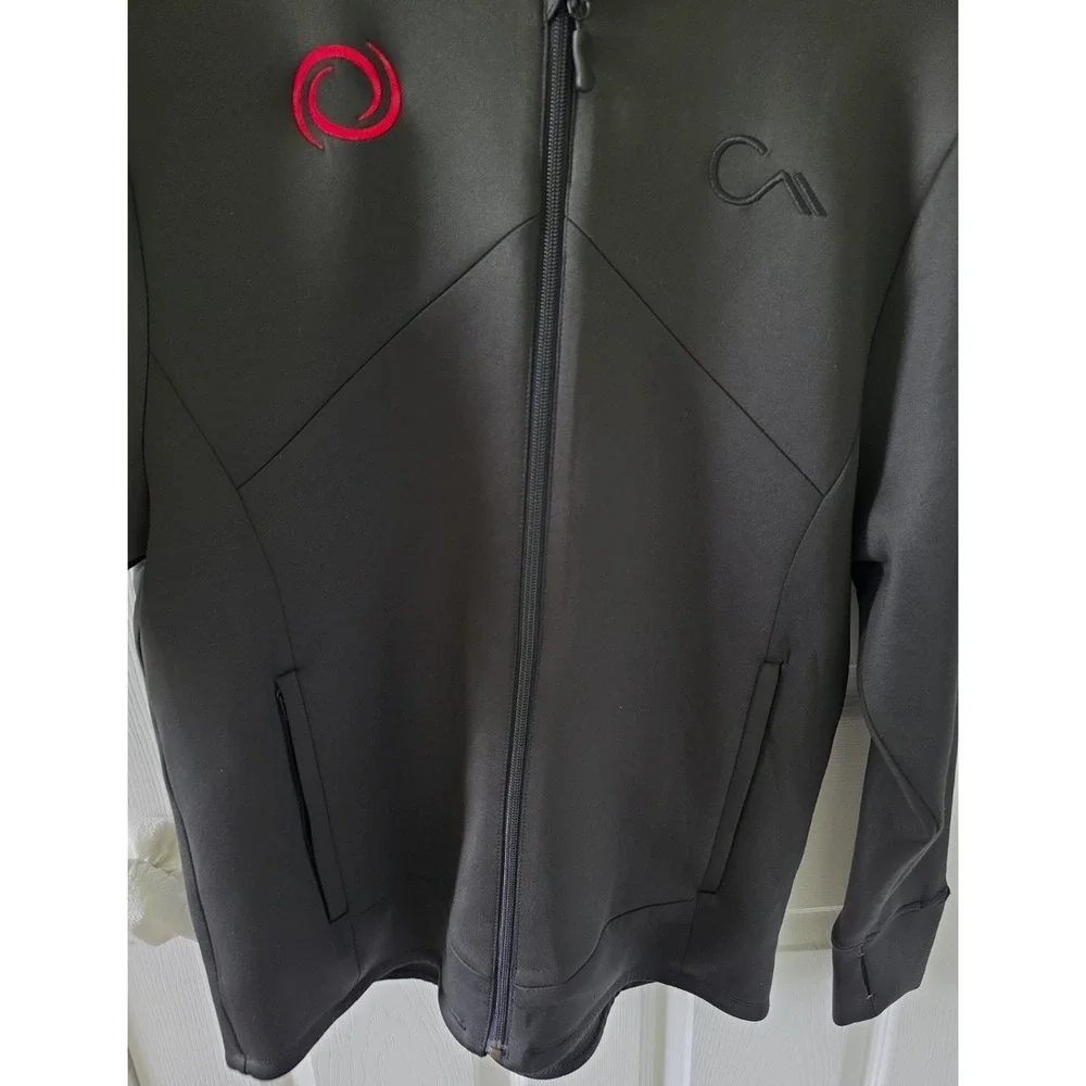 Constant Mountain Black Full Zip Hooded Jacket Performance Men's M (Unisex fit)